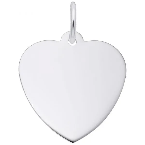 Sterling Silver Heart Charm DeScenza Diamonds Boston, MA