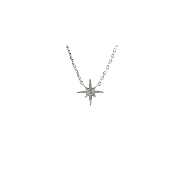 DeScenza Collection Silver North Star Necklace DeScenza Diamonds Boston, MA