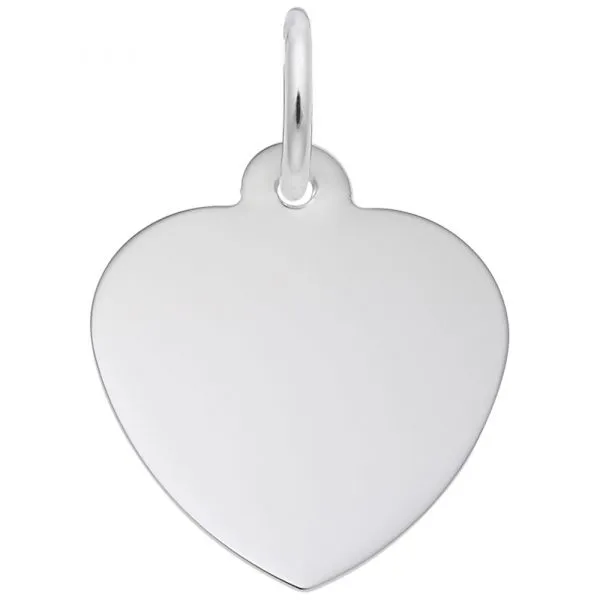 DeScenza Collection Sterling Silver Petite Heart Charm DeScenza Diamonds Boston, MA