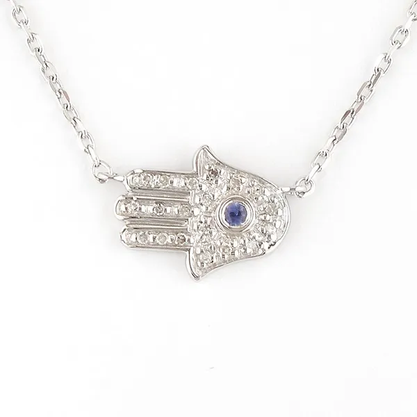 DeScenza Collection Silver  Hand Necklace DeScenza Diamonds Boston, MA