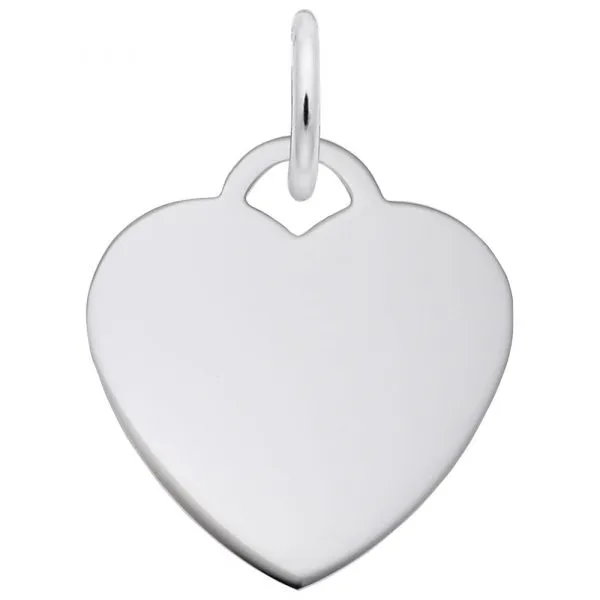 DeScenza Collection Sterling Silver Small Heart Charm DeScenza Diamonds Boston, MA