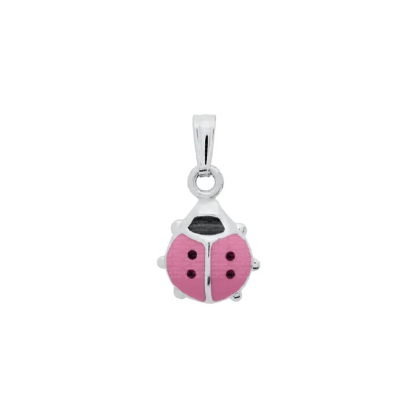 DeScenza Collection Silver Ladybug Necklace DeScenza Diamonds Boston, MA