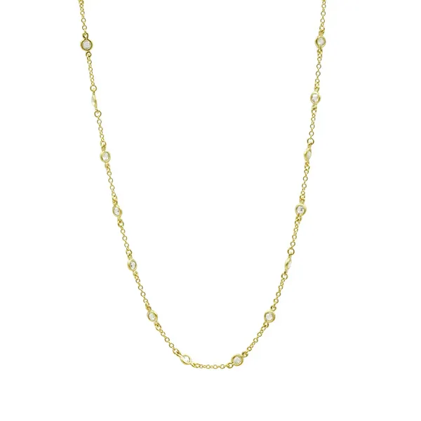 Freida Rothman Bezel Necklace DeScenza Diamonds Boston, MA
