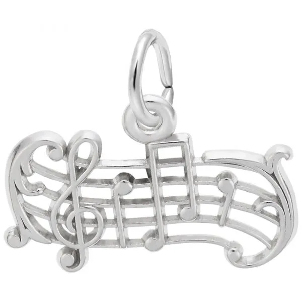 DeScenza Collection Silver Music Charm DeScenza Diamonds Boston, MA