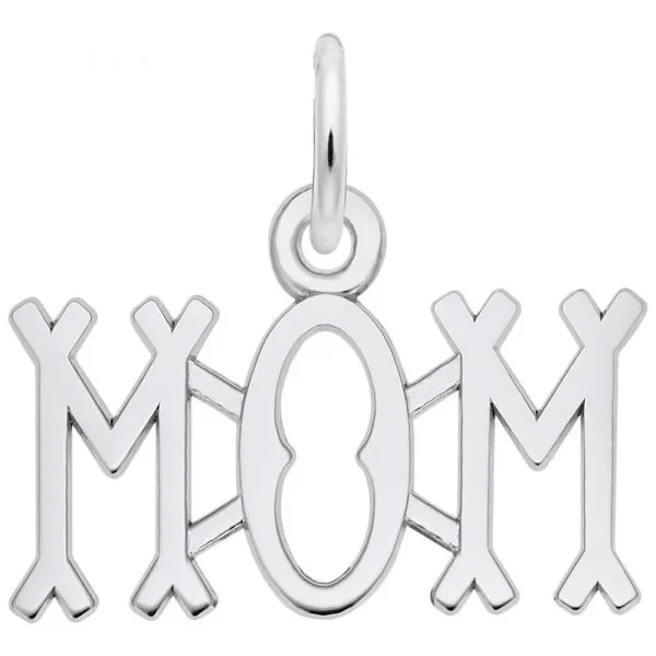 DeScenza Collection Silver Mom Charm DeScenza Diamonds Boston, MA