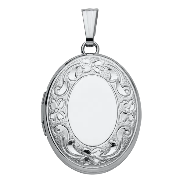 DeScenza Collection Silver Locket DeScenza Diamonds Boston, MA
