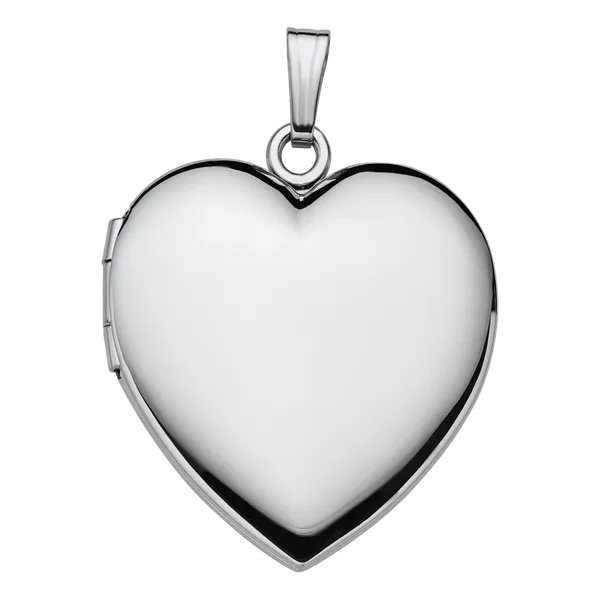 DeScenza Collection Silver Heart Locket DeScenza Diamonds Boston, MA
