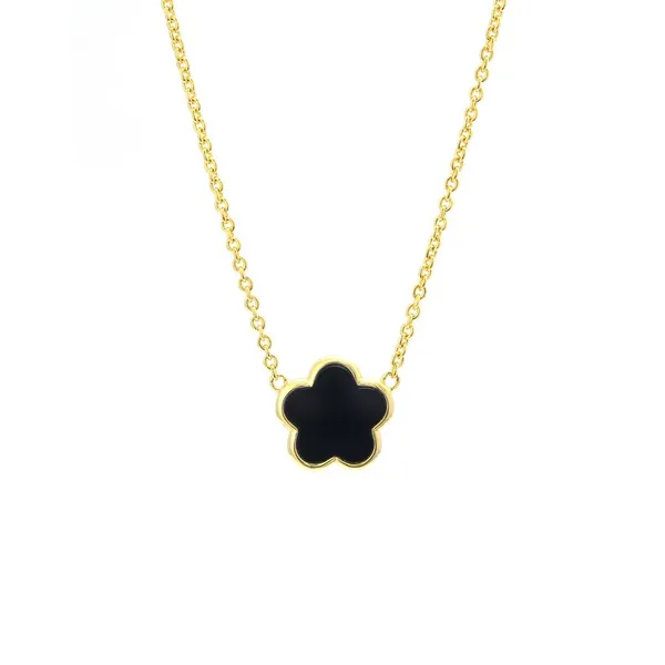 DeScenza Collection Yellow Gold Plated Pendant DeScenza Diamonds Boston, MA