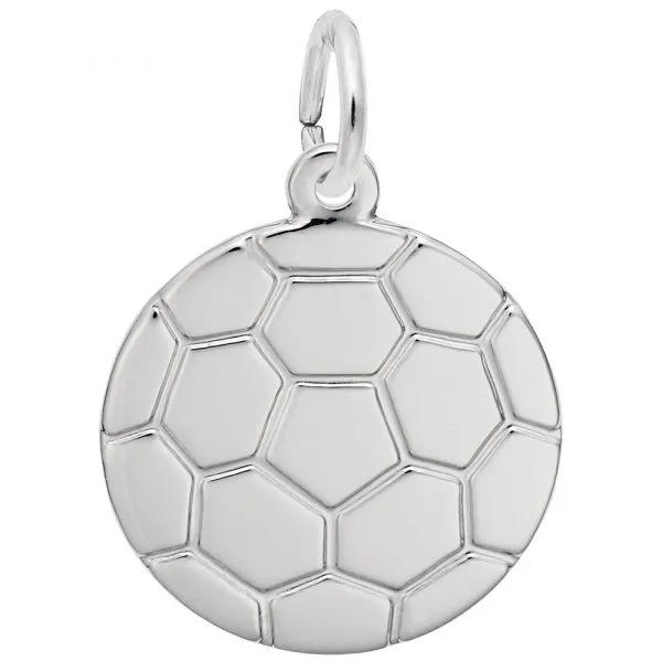 DeScenza Collection Silver Soccer Ball Charm DeScenza Diamonds Boston, MA