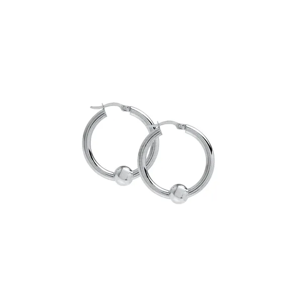 Sterling Silver 26mm Cape Cod Hoops DeScenza Diamonds Boston, MA