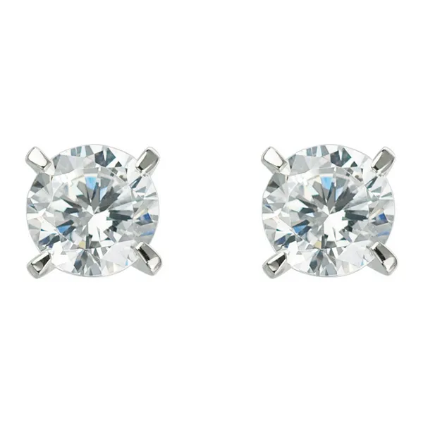 DeScenza Collection Sterling Cubic Zirconia Earring DeScenza Diamonds Boston, MA