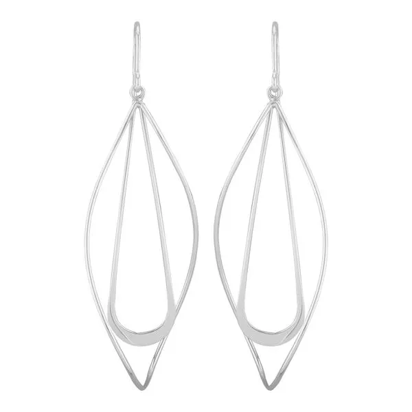 DeScenza Collection Silver Dangle Earrings DeScenza Diamonds Boston, MA