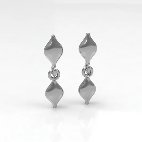 Zina Silver Earrings DeScenza Diamonds Boston, MA