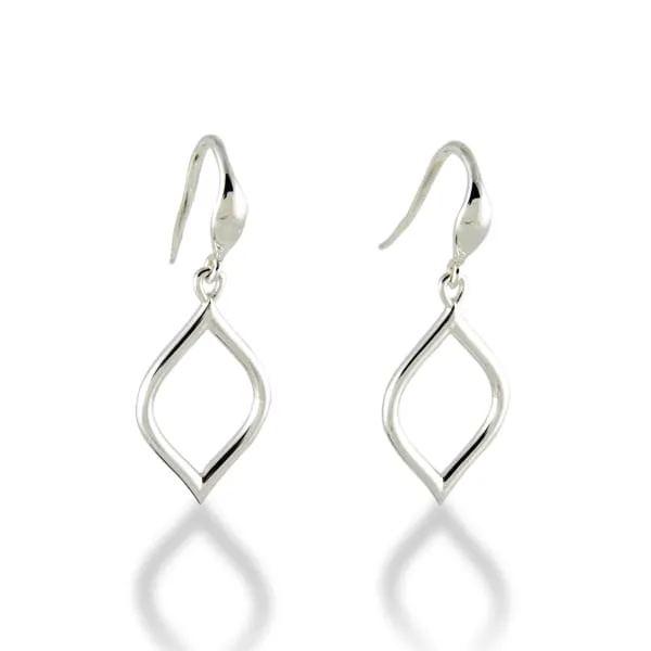 Zina Sterling Silver Dangle Earrings DeScenza Diamonds Boston, MA