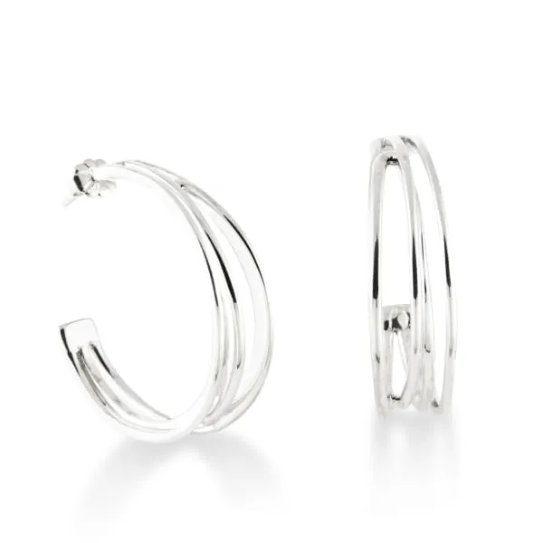 Zina Hoop Earrings DeScenza Diamonds Boston, MA
