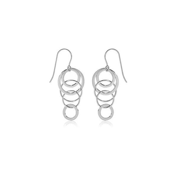 DeScenza Collection Silver Dangle Earrings DeScenza Diamonds Boston, MA