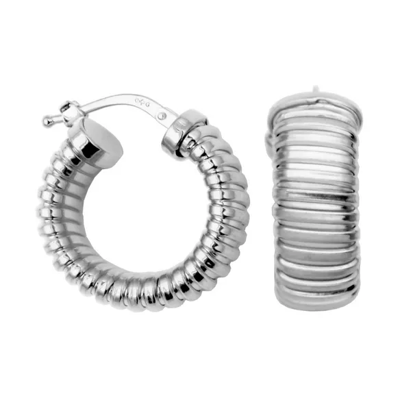 Charles Garnier Hoop Earrings DeScenza Diamonds Boston, MA