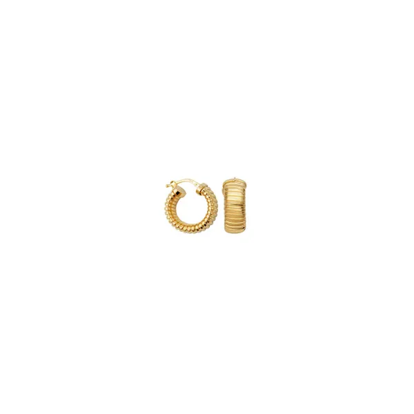 Charles Garnier Plated Hoop Earrings DeScenza Diamonds Boston, MA