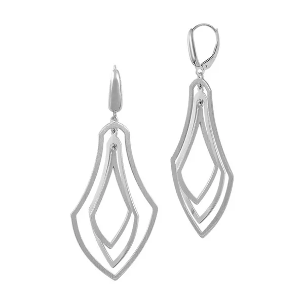 DeScenza Collection Silver Dangle Earring DeScenza Diamonds Boston, MA