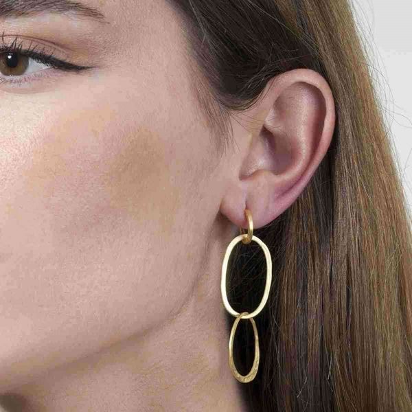 Jorge Revilla Triple Hoop Earrings Image 2 DeScenza Diamonds Boston, MA