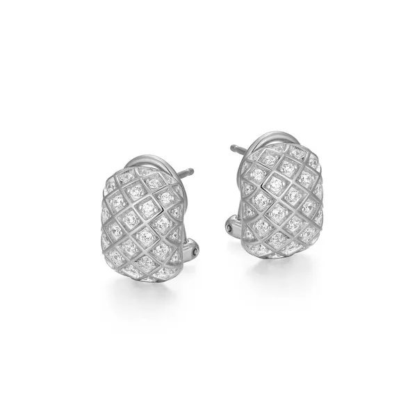 Charles Garnier Sterling Silver Earring DeScenza Diamonds Boston, MA