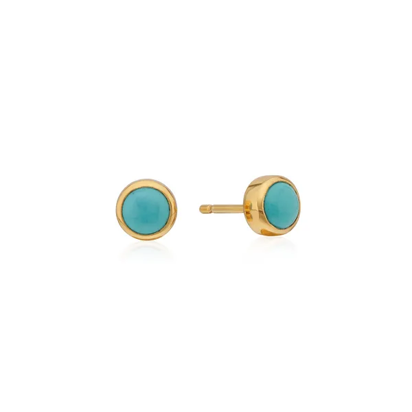 Anna Beck Plated Turquoise Stud Earring DeScenza Diamonds Boston, MA