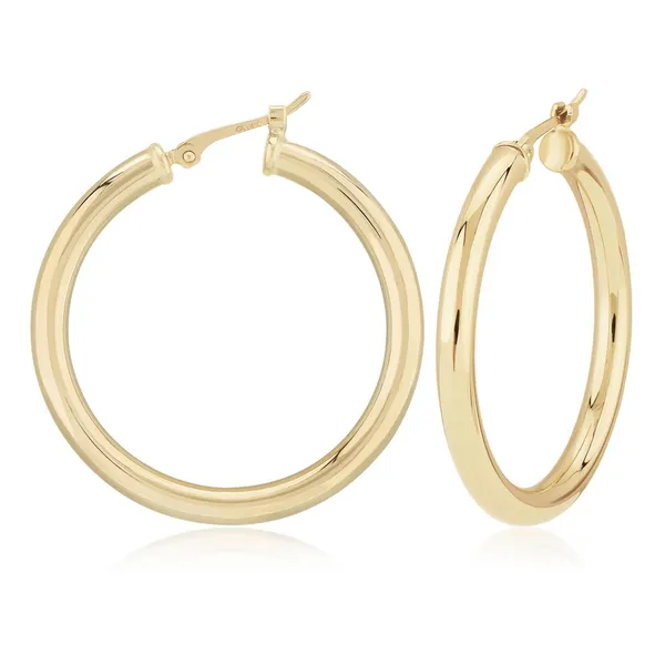 DeScenza Collection Vermeil Hoop Earrings DeScenza Diamonds Boston, MA