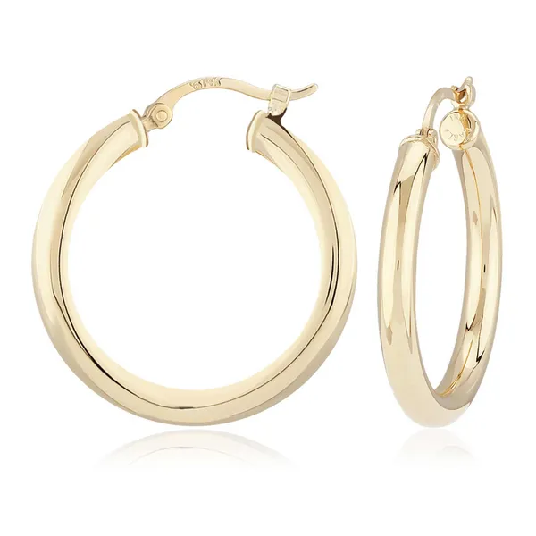 DeScenza Collection Vermeil Hoop Earrings DeScenza Diamonds Boston, MA