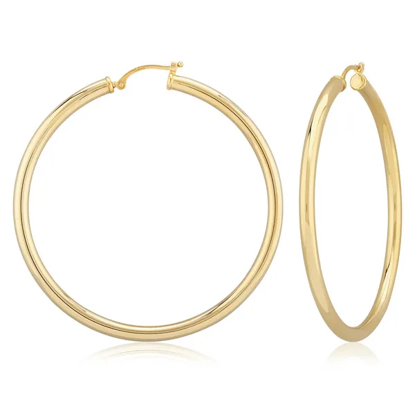 DeScenza Collection Vermeil Hoop Earrings DeScenza Diamonds Boston, MA