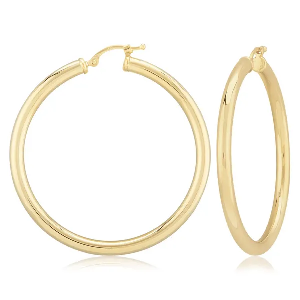 DeScenza Collection Vermeil Hoop Earrings DeScenza Diamonds Boston, MA