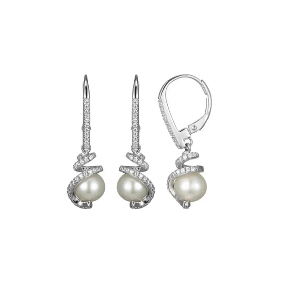 Charles Garnier Pearl Earrings DeScenza Diamonds Boston, MA