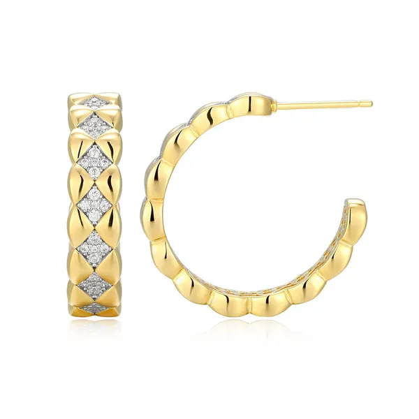 Charles Garnier Hoop Earrings Image 2 DeScenza Diamonds Boston, MA