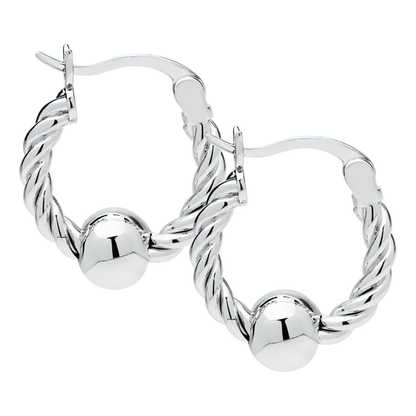 Cape Cod Twist Hoop DeScenza Diamonds Boston, MA