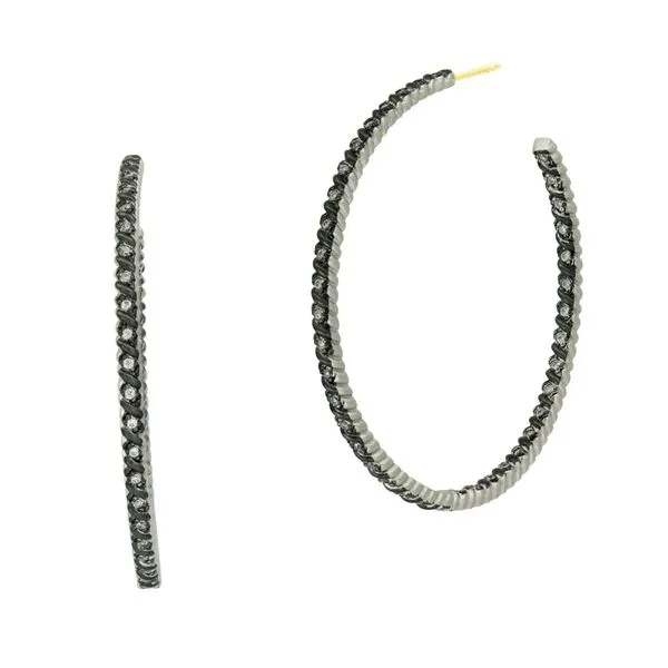 Freida Rothman Hoop Earring DeScenza Diamonds Boston, MA