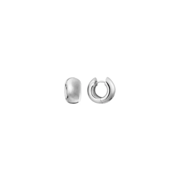 DeScenza Collection Sterling Hoop Earrings DeScenza Diamonds Boston, MA