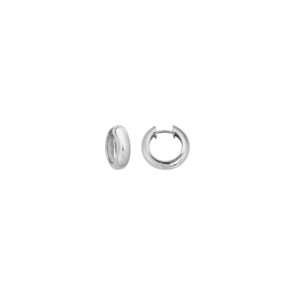 DeScenza Collection Silver Hoop Earring DeScenza Diamonds Boston, MA