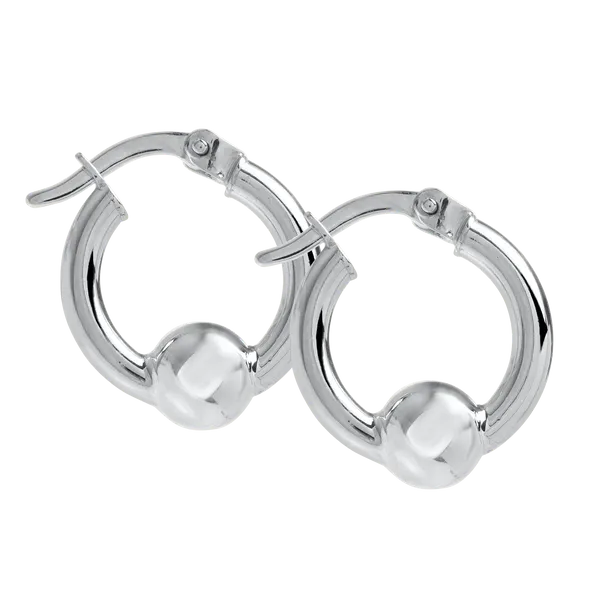 Sterling Silver 15mm Cape Cod Hoops DeScenza Diamonds Boston, MA