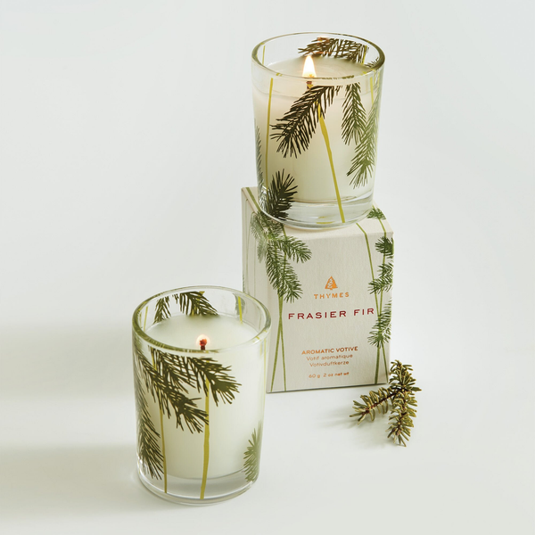 Thymes Frasir Fir Needle Votive Candle DeScenza Diamonds Boston, MA