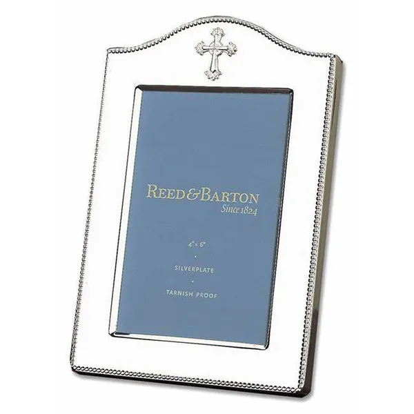 Silverplated Abbey Cross 4x6 Photo Frame DeScenza Diamonds Boston, MA