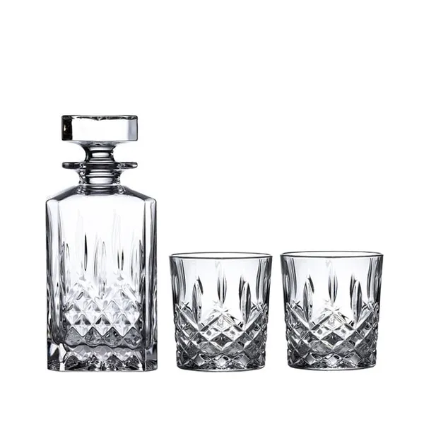 Waterford Marquis Markham Double Old Fashioned, 11oz, Set of 2 & Square Decanter DeScenza Diamonds Boston, MA