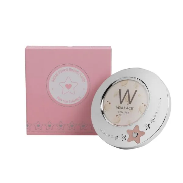 Baby Pink Star Round Frame DeScenza Diamonds Boston, MA