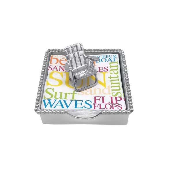 Mariposa Beaded Napkin Box Set DeScenza Diamonds Boston, MA
