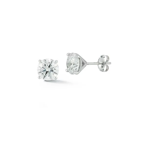 Lab Grown 2.50CT Diamond Stud Earrings DeScenza Diamonds Boston, MA