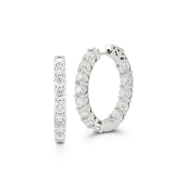 Lab Grown Hoop Earrings