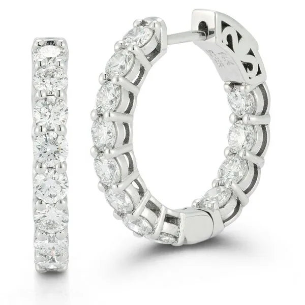 Lab Grown Hoop Earrings DeScenza Diamonds Boston, MA