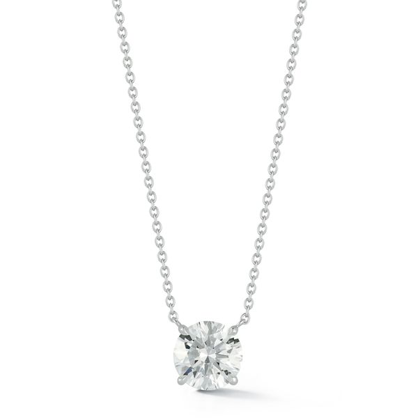 Lab Grown Diamond Solitiare Pendant DeScenza Diamonds Boston, MA