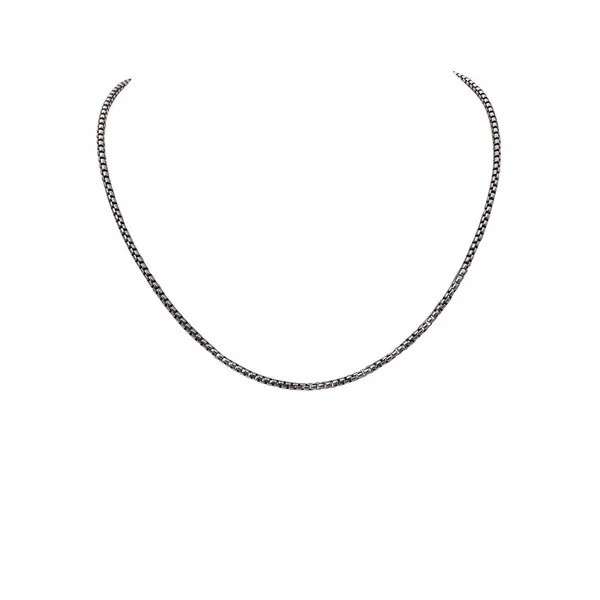 LOLA Oxidized Box Chain DeScenza Diamonds Boston, MA