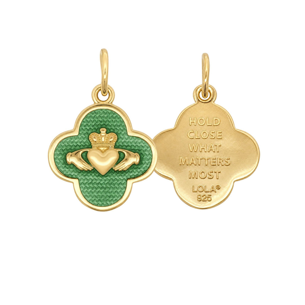 LOLA Plated Claddagh Pendant DeScenza Diamonds Boston, MA
