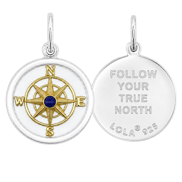 LOLA True North Compass Pendant DeScenza Diamonds Boston, MA