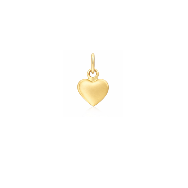 LOLA Plated Small Puffed Heart Pendant DeScenza Diamonds Boston, MA